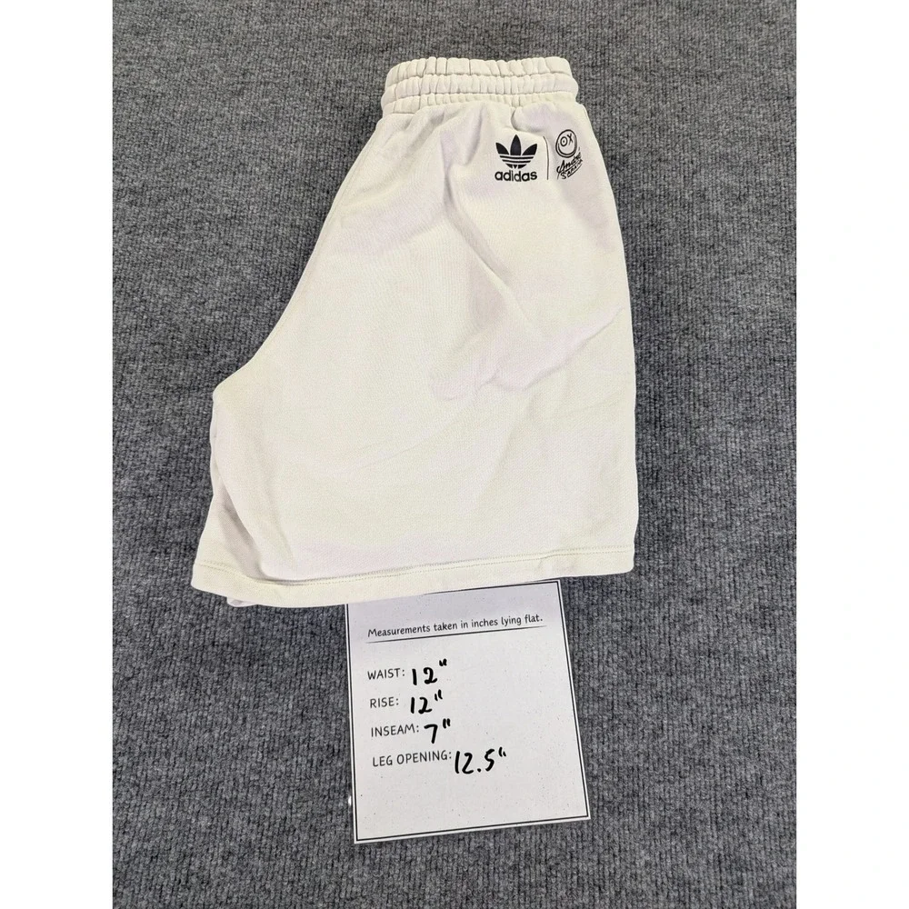 Adidas x Andre Saraiva Shorts Mens Small Cream Off White HK5221 Graphic Cotton